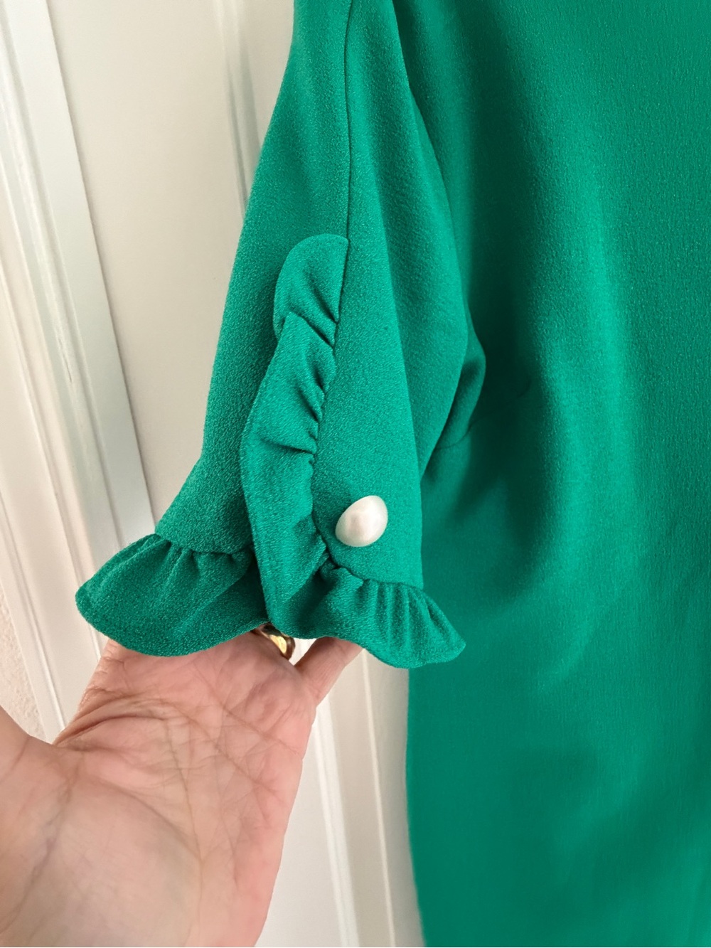 Kelly Green Karl Lagerfeld dress in size 2 - Picture 5 of 7